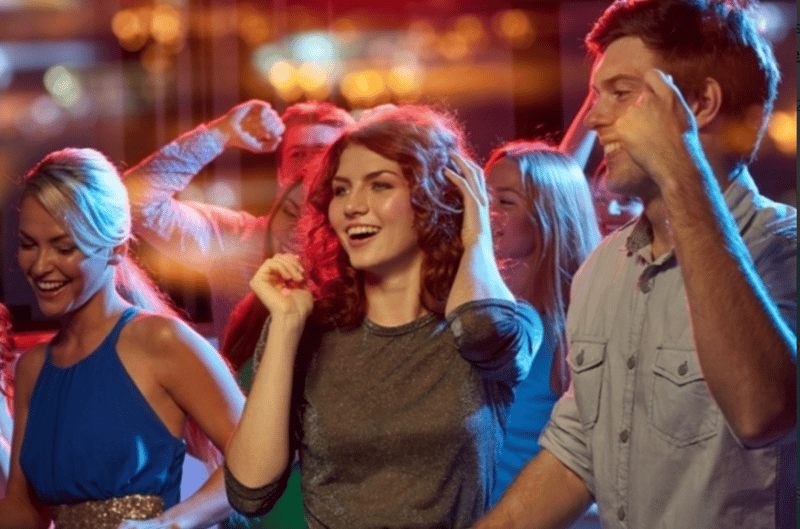 Entertaining music and dancing during the cruise