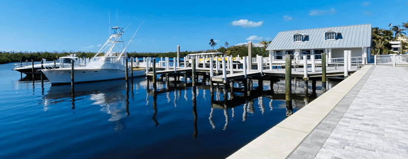 Relaxing marina views along the Sanibel waterfront