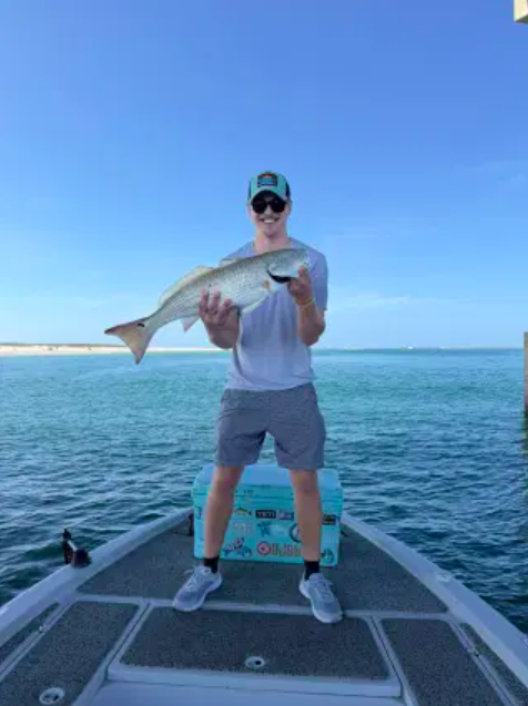 Catches include Redfish, Cobia, Red Snapper, King Mackerel Kingfish, Black Drum, Spanish Mackerel, Amberjack, Vermilion Snapper, Speckled Trout, Lane Snapper, Sheepshead, and Mangrove Snapper