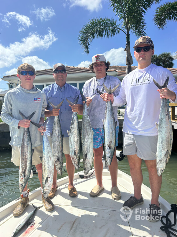 Captain Fishers boat can accommodate up to five anglers