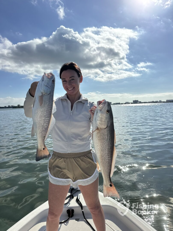 Catches can include Cobia, Gag Grouper, Goliath Grouper, Pompano, Redfish, Blacktip Shark, Mangrove Snapper, Snook, Tarpon, Tripletail, Weakfish, and more.