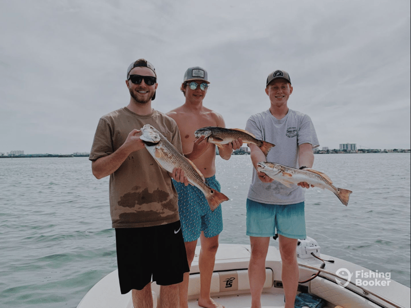 Captain Masons vessel can accommodate you and three of your fishing buds