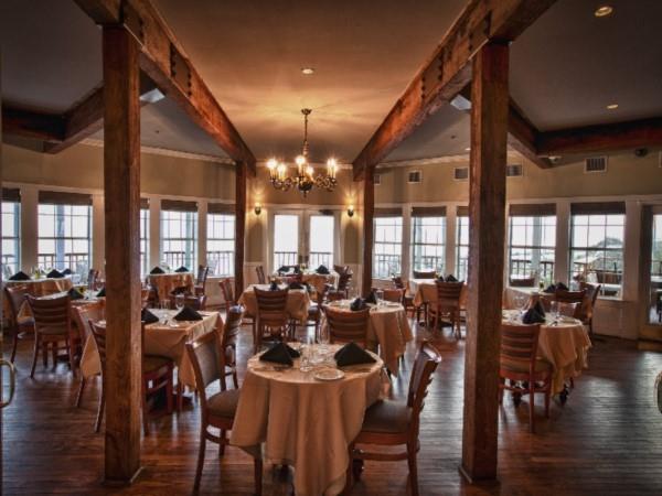 Interior Seating at the Beach Walk Cafe in Henderson Park Destin
