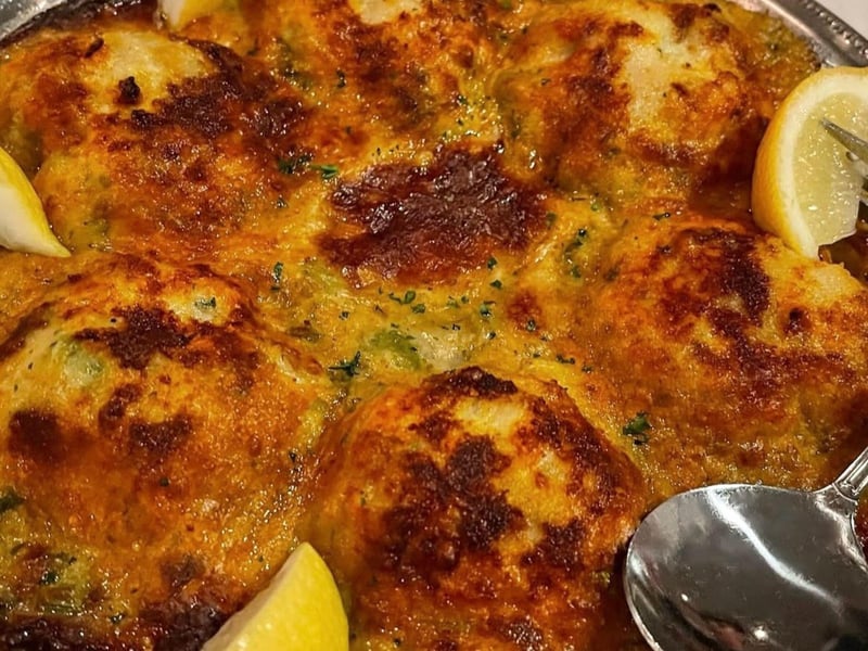 Oysters Lagniappe with jumbo lump crabmeat