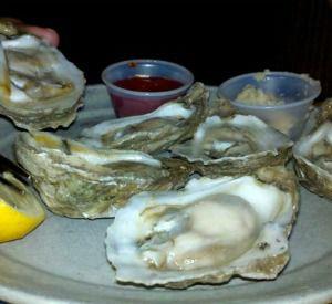 Oysters on the half shell