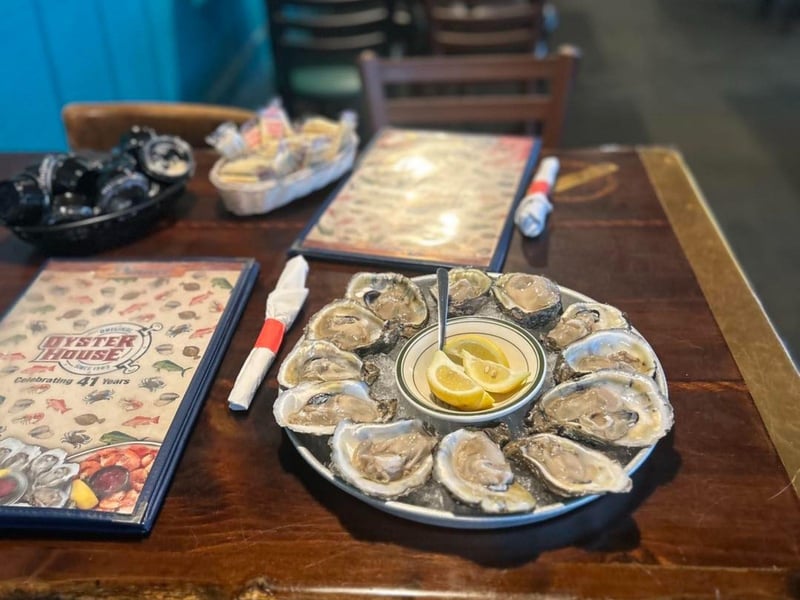 Oysters on the half shell at the Original Oyster House