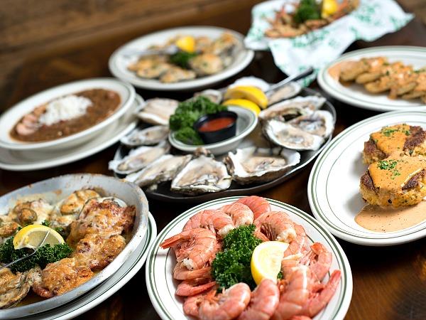 Oysters on the half shell or baked and lots of fresh seafood at Original Oyster House in Gulf Shores, AL
