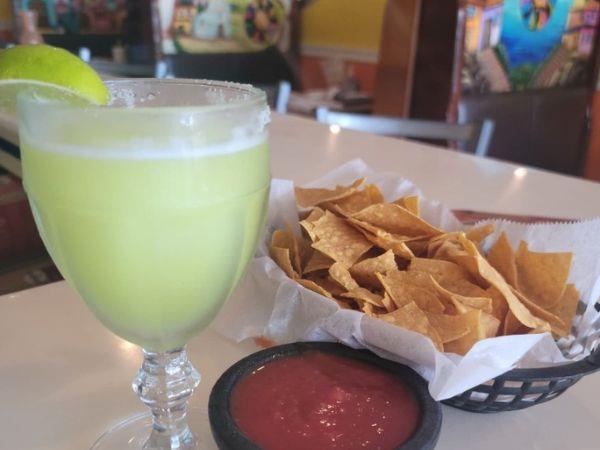 Catina LaLuz  chips, salsa and margaritas