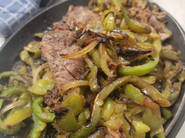 Beef fajitas