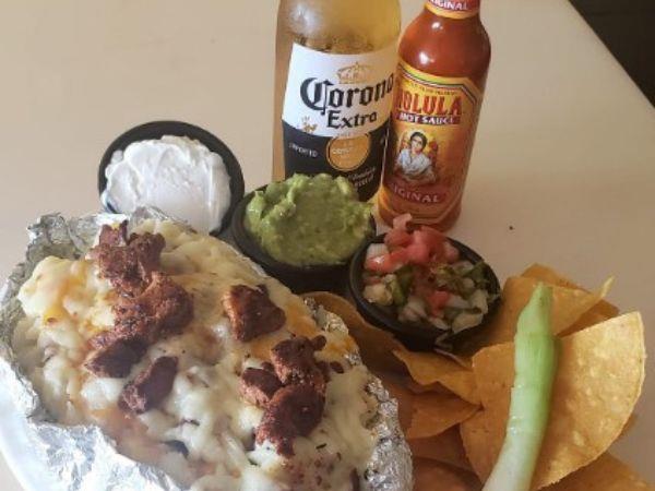 Baked potato  Mexican style