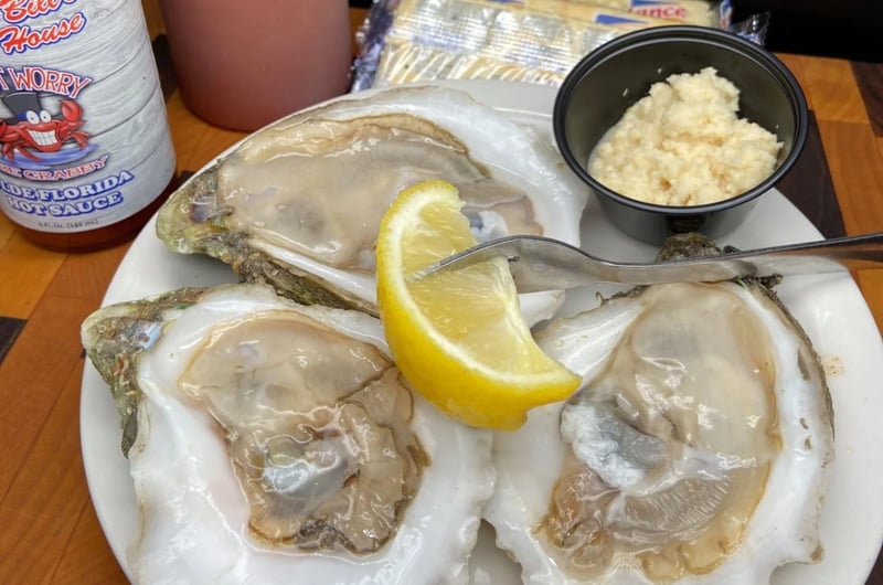 Oysters from Bayou Bills in Santa Rosa Beach, Florida