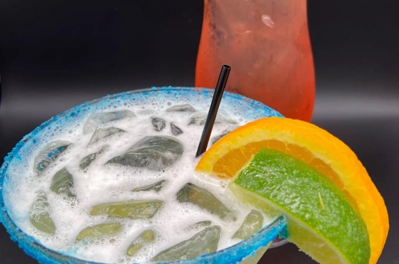 Two cocktails from Bayou Bills in Santa Rosa Beach, Florida