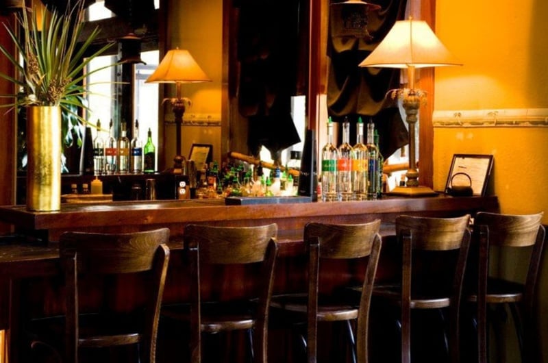 The bar at Basmatis in Santa Rosa Beach, Florida