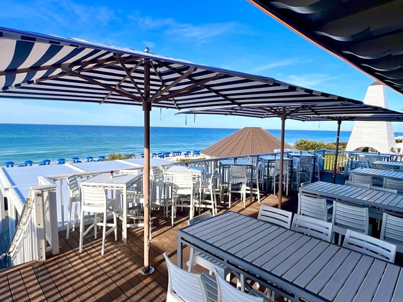 425049 The Outdoor Patio At Budy And Alleys Restaurant In Seaside, Florida 