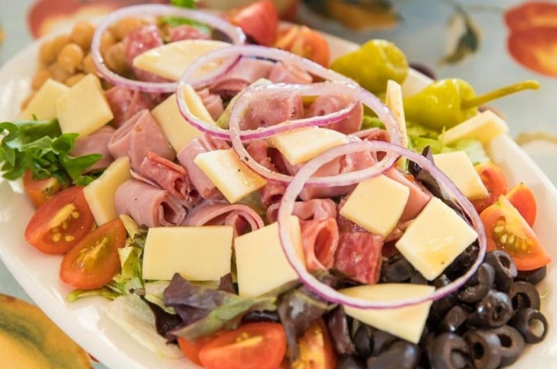 The Antipasta Salad from Angelinas Pizzeria and Pasta
