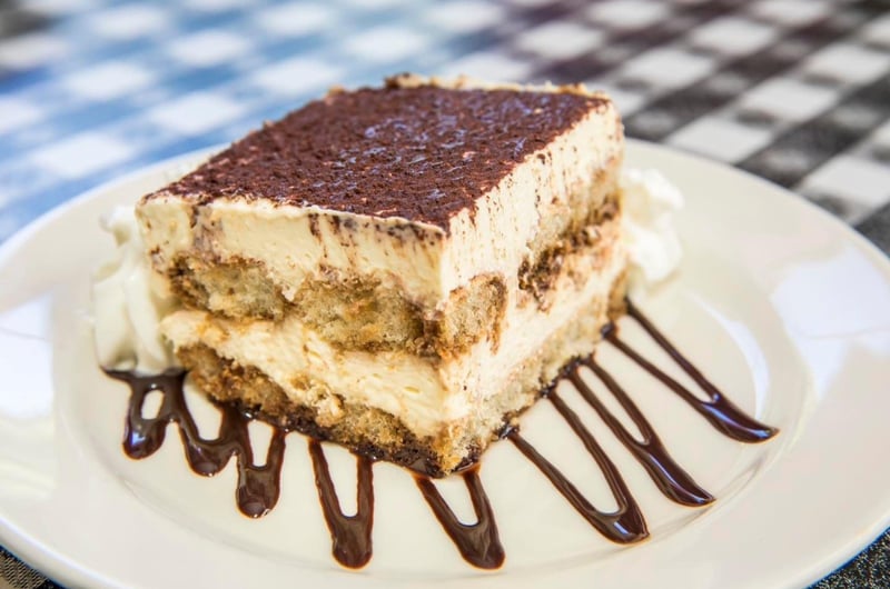 The Tiramisu from Angelinas Pizzeria and Pasta in Santa Rosa Beach, Florida