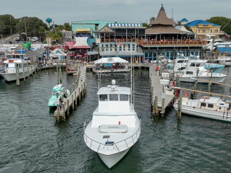 Big John right next to the dock in Destin, Florida