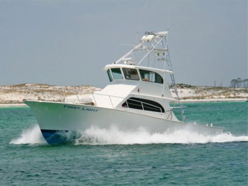 First Light Fishing Charter on the water off the coast of Destin, Florida