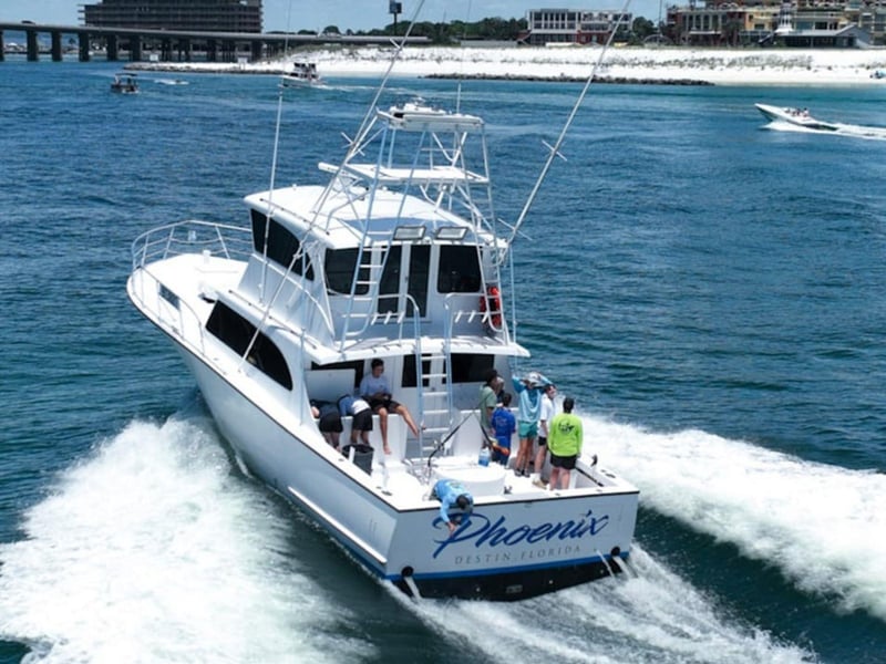 Charter Boat Phoenix on the water in Destin, Florida