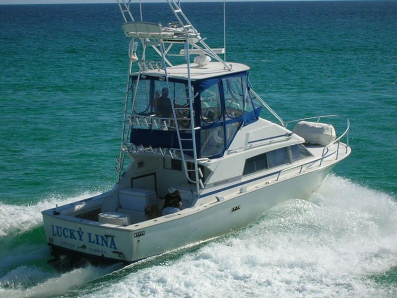Lucky Lina on the water off the coast of Destin, Florida