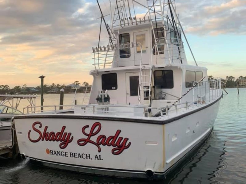 425359 Shady Lady Charters On The Dock In Orange Beach, Alabama