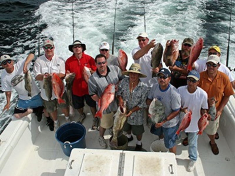 A group on Reel Eazy in Pensacola Beach, Florida