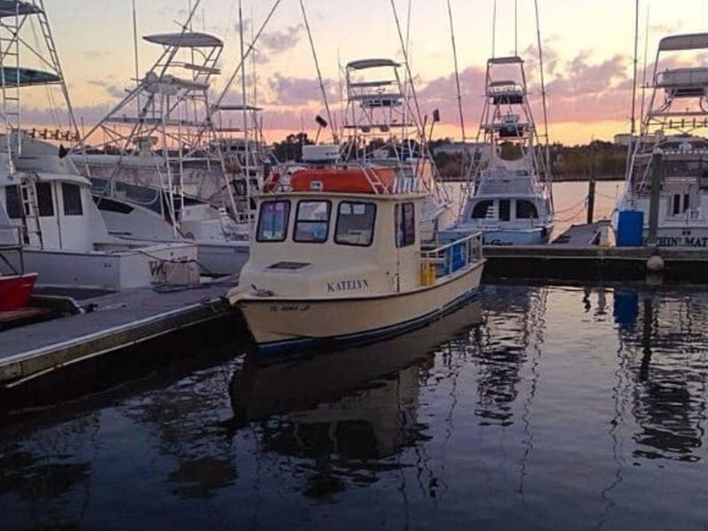 Charter Boat Katelyn at the dock in Pensacola Beach, Florida