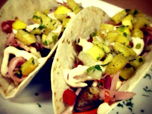 Fish tacos at Perdido Key Oyster Bar.