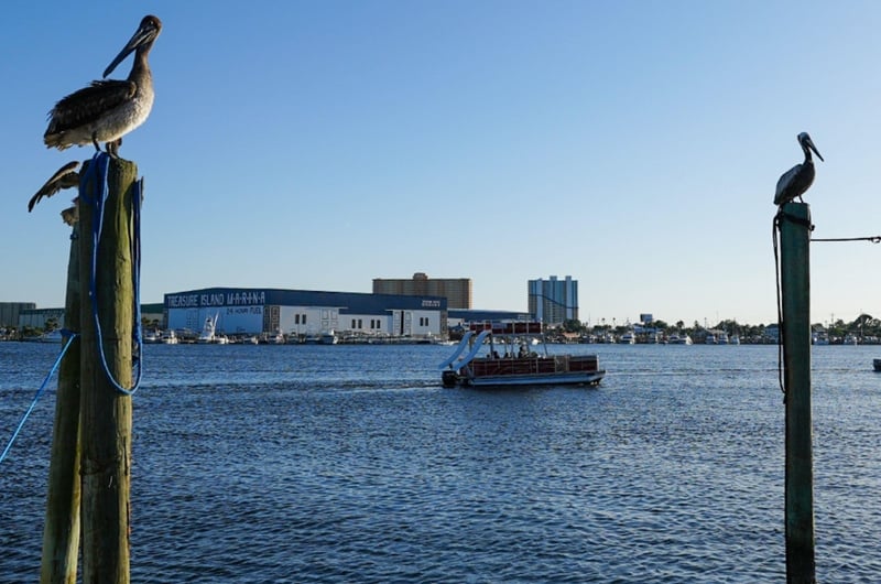 View of Treasure Island Marina from the water