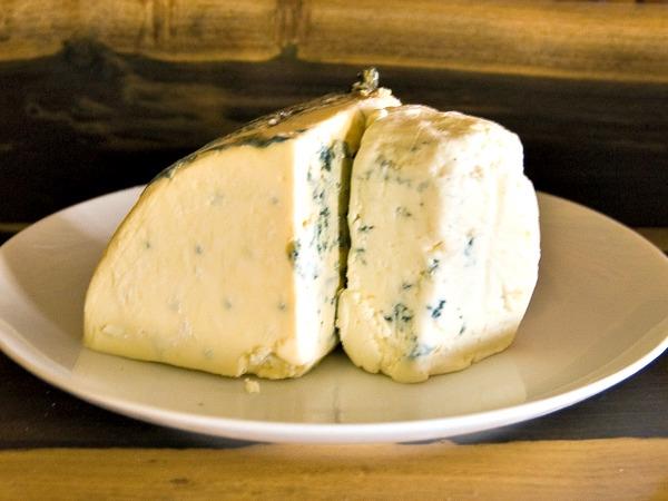 two chunks of blue cheese on a plate at Louies Backyard in Key West