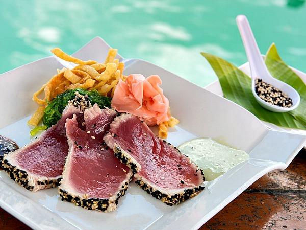Sesame Crusted Tuna Tataki at The Conch Republic Seafood