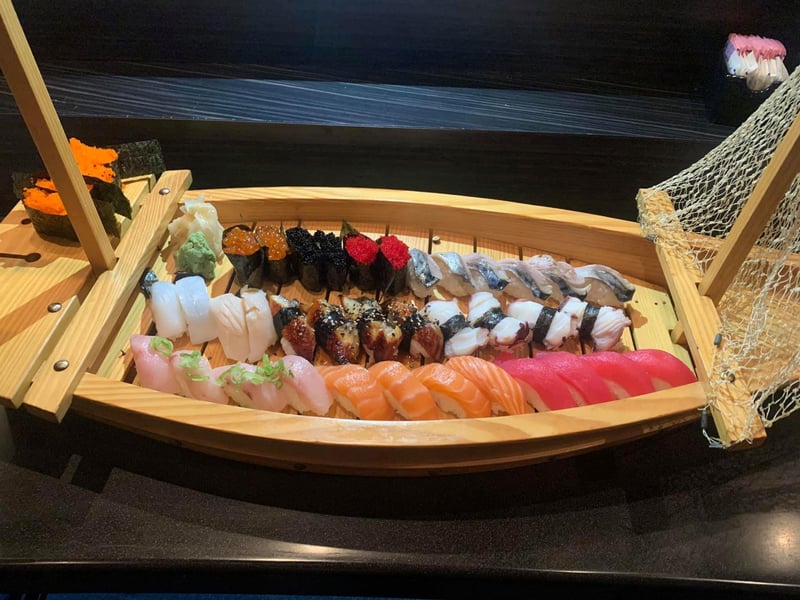 The Nigiri Boat at Mikato Japanese Restaurant