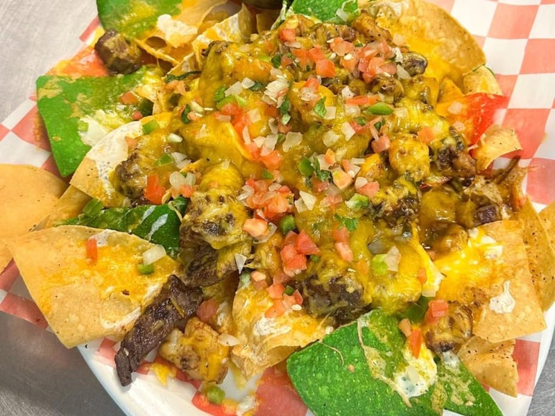 Surf N Turf nacho platter