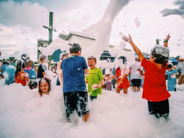 Foam Machine at the Hangout in Gulf Shores Beach, AL