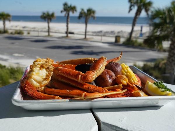 Seafood at the Hangout in Gulf Shores, AL