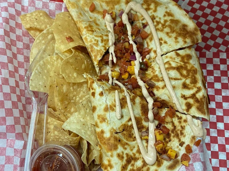 The lobster quesadilla at TCs Front Porch