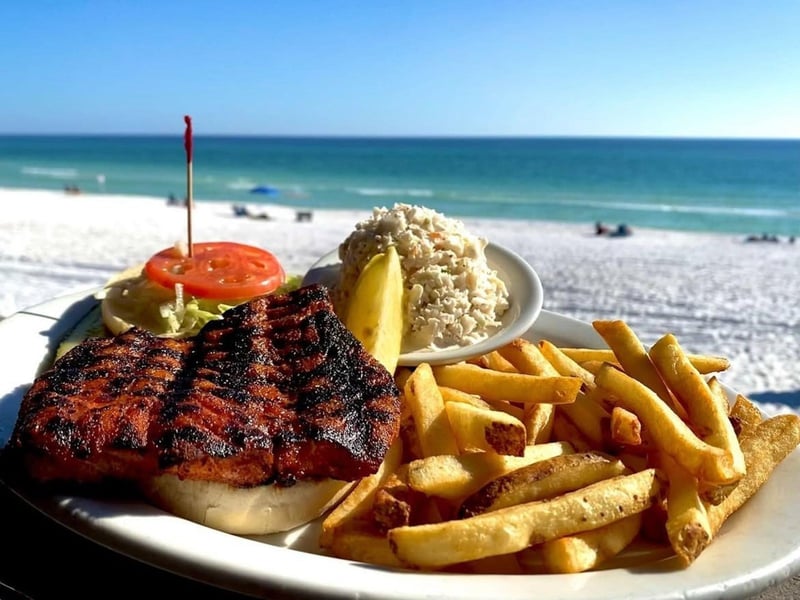 The Gulf Snapper sandwich with fries
