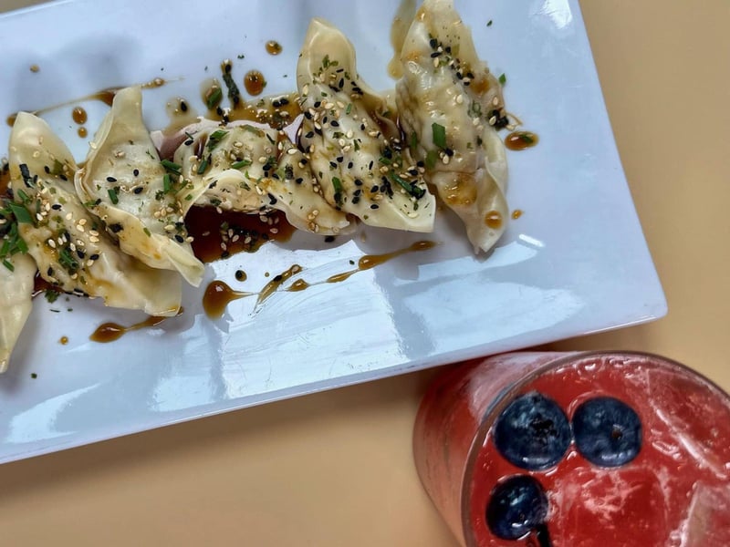 Pork dumplings at Jackacudas