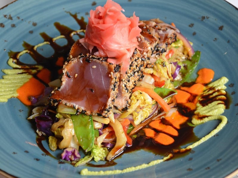 The Sesame Crusted Tuna from Cafe ThirtyA in Seagrove Beach, Florida