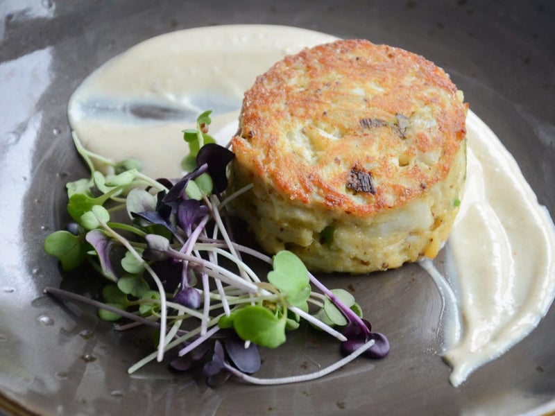 The Crab Cake appetizer