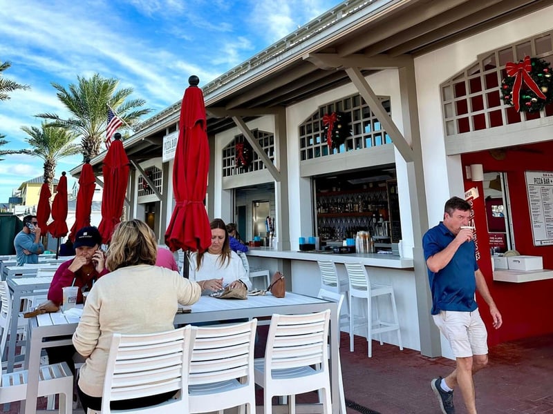 View from the street of Bud  Alleys Pizza Bar and Trattoria