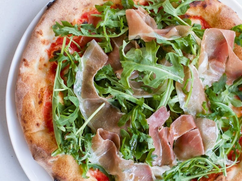 The Prosciutto di Parma pizza from Bud  Alleys Pizza Bar and Trattoria