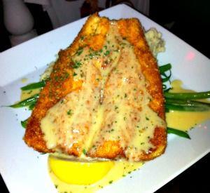 Pan sauteed Grouper with citrus caper sauce  at Louis Louis on Hwy. 30A, FL.