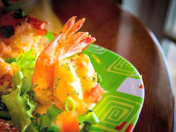 Bada Bing Shrimp Thaistyle appetizer at Lighthouse Cafe on Sanibel Island