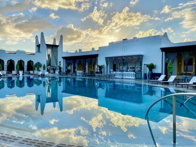 View from the pool of Caliza on Highway 30A