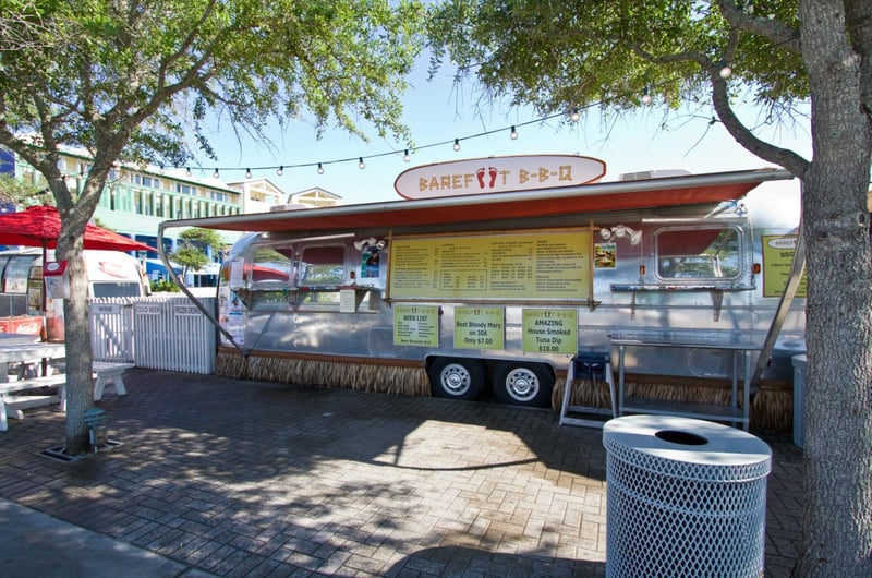 426361 The Barefoot Bbq Food Truck In Seaside, Florida