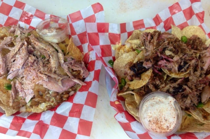 Barbecue Nachos from Barefoot BBQ on Highway 30A