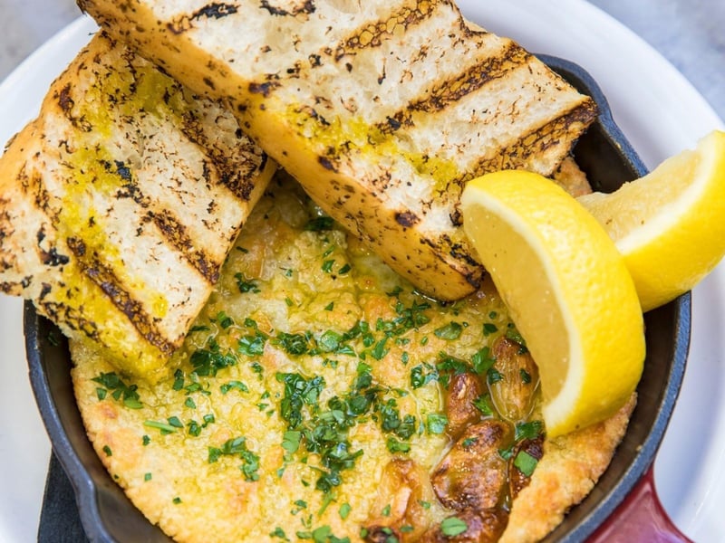 The baked asiago appetizer at Edwards