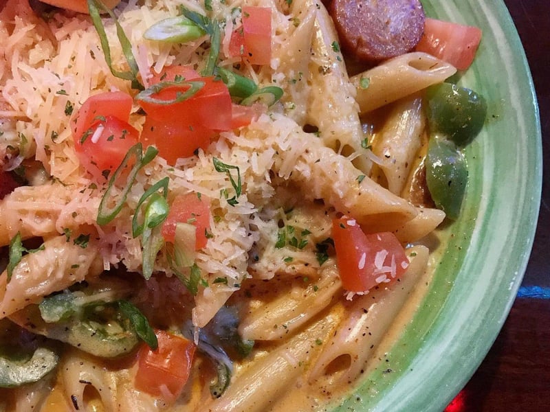 The Pastalaya with a creamy Cajun sauce