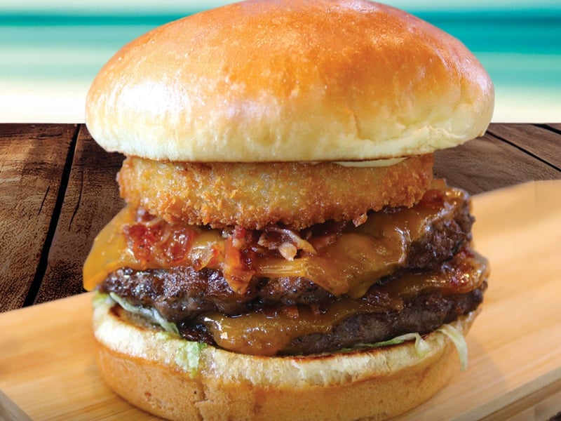 The Giddy Up Burger at Margaritaville